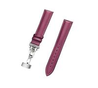 18/20/22/24mm Quick Release Automatic Butterfly Clasp Colored Genuine Leather for Mechanical Watches