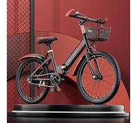 18/20/22-Inch Carbon Steel Folding Bike, Speed-Changing Folding Bike, Ultra-Light Portable Folding Bike for Boys and Girls Aged 8-15, Outdoor Camping Bike C,22inch