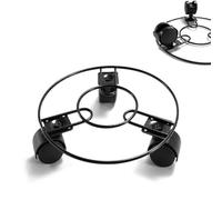 18/20/22cm Plant Caddy with Wheels,Heavy Duty Plant Stand for Living room,Dining room,Patio,Garden Planter Mover Trolley,Move Freely (Round-18cm)