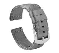 18/20/22mm Smooth Woven Nylon Quick Release Watchband fit for Seiko/Casio(Grey 1,22mm)