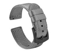 18/20/22mm Smooth Woven Nylon Quick Release Watchband fit for Seiko/Casio(Grey 2,22mm)