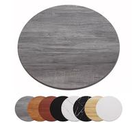 18" 20" 28" 30" 40" Large Rotating Serving Tray for Dining Table, Wooden Turntable Lazy Susan Serving Plate, Easy to Share Food(Grey oak,50cm/20in)