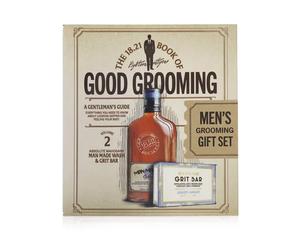 18.21 Man Made Book Of Good Grooming Gift Set Volume 2: Absolute Mahogany 2pcs