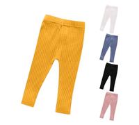 18-24 Months Leggings Pants for Girls Toddler Girls Mid Waist Pants Long Yoga Leggings Soild Sports Fitness Baby Kids Girls Pants White