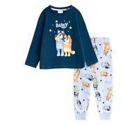 (18-24 Months, Navy/Blue) Bluey Childrens/Kids Family Bluey & Bingo Long Pyjama Set