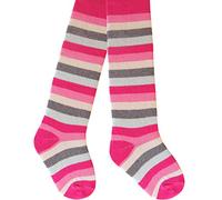 18-24 Months Toddler Girl's Soft Cotton Tights (Pink Pastel Stripes)