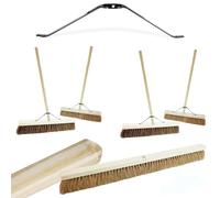 18", 24" Or 36" Indoor Outdoor Garage & Yard Broom Soft Or Hard Bristle