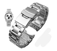 18-24mm Stainless steel curved end Watchband Fit for Casio EDIFICE EFV-540、500/EFS-S510/EFB-650/EQB-501/EFR-303L/303D(Silver1,22mm)