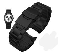18-24mm Stainless steel curved end Watchband Fit for Casio EDIFICE EFV-540、500/EFS-S510/EFB-650/EQB-501/EFR-303L/303D(Black1,22mm)