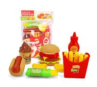 18/24Pcs Kitchen Food Interactive Toys Interesting Pretend For Play For Toddler Burger Food Pretend Play