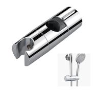 18-25 mm Adjustable Shower Head Holder, Universal Shower Head Holder Bracket Replacement for Slide Rail Shower Head, Easy Installation