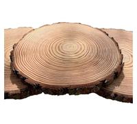 18-30cm Round Pine Wood Slab Round Rustic Slices Weathered Log Disc Outdoor Country Barn Wedding Table Decor(28 30cm 1pcs)
