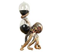 18.3cm Tall Steampunk Octopus Hourglass Timer Ornament Figurine Statue Vintage Industrial Home Decor Decoration Accessories