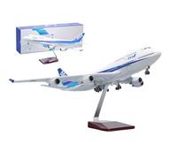 18.5”1:150 Scale Model Airplane ANA B747-400 Model Jet Plane Resin with wheels Diecast for Gift Ornament(Upgrade)