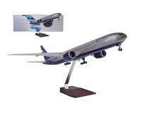 18.5” 1:157 Scale Model Airplane Russia B777 Aircraft Plane Model Jet Plane Collectibles Resin with wheels Diecast for Collection(LED B777)