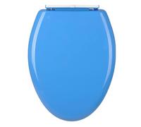 18.5" Elongated Toilet Seat, V Type Colored PP Toilet Lid, Easy to Clean & Install Bathroom Toilet Seats, Quick One-Button Release, Load 180kg
