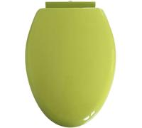 18.5" Elongated Toilet Seat, V Type Colored PP Toilet Lid, Easy to Clean & Install Bathroom Toilet Seats, Quick One-Button Release, Load 180kg