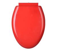 18.5" Elongated Toilet Seat, V Type Colored PP Toilet Lid, Easy to Clean & Install Bathroom Toilet Seats, Quick One-Button Release, Load 180kg