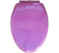 18.5" Elongated Toilet Seat, V Type Colored PP Toilet Lid, Easy to Clean & Install Bathroom Toilet Seats, Quick One-Button Release, Load 180kg