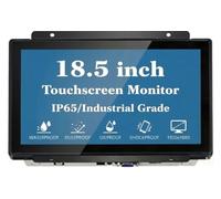 18.5 inch 1920x1080 VESA + Panel Mount Open Frame Capacitive Touch Screen Monitor for Kiosk, Automation, POS, Vending, HMI and Digital Signage 7x24h Work