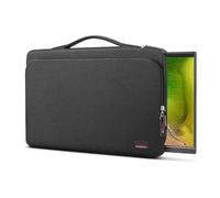 18.5 Inch Portable Monitor Case, 18.5 inch Laptop Protective Carrying Cover with PU Handle, Large Accessory Pocket and Water Resistant for Travel Monitor Bag Display Screen Sleeve, Black