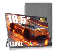18.5 inch portable monitor+ Sleeve 1080P high-definition wide viewing angle built-in speaker, lightweight portable computer, game console, secondary screen suitable for Switch/PS5/laptop expansion