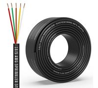 18/5 Solid Sprinkler System Wire 50ft, 18 Gauge Irrigation Wires PVC Jacket Sprinkler Cable for Underground Irrigation Valves Field Central Control System