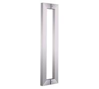 18-59 Inch Metal Glass Door Handles, Contemporary Double-Sided Design, Easy to Install for Interior & Exterior Use, Perfect for Shower, Basement & Patio Doors
