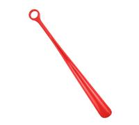 18.5Inch Plastic Extra Long Handle Shoe Horn Shoehorn Flexible Easy Sturdy Slip Aid, 1X Red Professional Process