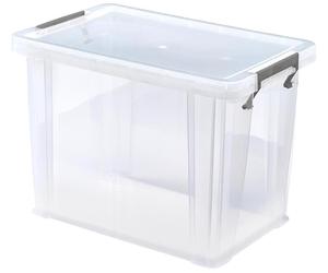 18.5L Clear Allstore Storage Box - 260mm x 290mm x 400mm - WHITEFURZE