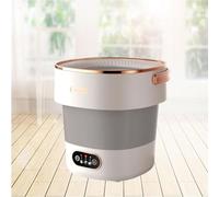 18.5L Portable Washing Machine 2 In 1 Foldable Washing Machine Convenience And Efficiency 12.6 * 12.2 * 13.4in Small Washer For Home Travel & Tiny Spaces(Gray)