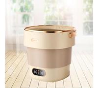 18.5L Portable Washing Machine 2 In 1 Foldable Washing Machine Convenience And Efficiency 12.6 * 12.2 * 13.4in Small Washer For Home Travel & Tiny Spaces(Khaki)