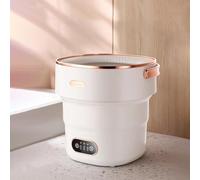 18.5L Portable Washing Machine, Mini Washer, 2 In 1 Foldable Small Smart Laundry Machine, Underwear Washing Machine, Deep Cleaning for Baby Clothes, Underwear, Socks, Apartment, RV, Travel(White)