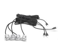 18.5mm Car Sensor Reverse Probe Black Red Grey Silver White For Vehicles Fitting 4pcs Backup Camera(Silver)