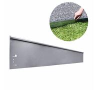 18.5x113cm Metal Lawn Edge End Piece Rust-Free