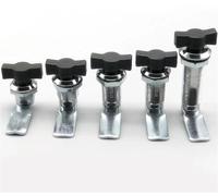 18-60mm Black Keyless Handle Lock MA098 1Pcs(18mm Black)