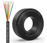 18/7 Solid Sprinkler System Wire 150ft, 18 Gauge Irrigation Wires PVC Jacket Sprinkler Cable for Underground Irrigation Valves Field Central Control System