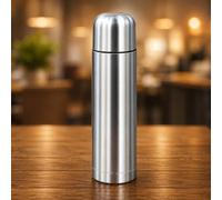 18/8 Stainless Steel Vacuum Thermos Flask 350ml, Insulated Hot & Cold Drinks Bottle, Reusable Leakproof Travel Flask for Tea Coffee Water, Office School Gym Camping