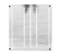 18, 9, and 20 Grid Transparent Acrylic Organizer Box Designed for Mini Shells and Small Craft Supplies with Dust Resistant Protection (A)