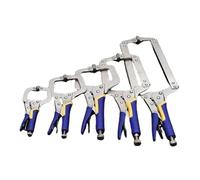 18" Adjustable C Clamp Welding Pliers Locking Vice Grip Tool Quick Hold Welding Fixing Tool for Metalwork Heavy Duty Workbench Clamps Perfect for DIY & Professional Welders