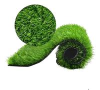 18" Artificial Grass Turf - Synthetic Ln for Patios Balconies Gardens & Weddings - Outdoor Use Black 3.28x32.8FT - Ideal for Ilat & Det