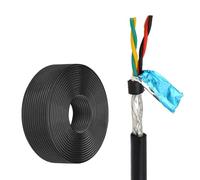 18 AWG 4 Core Shielded Twisted Pair Flexible Drag Chain Cable Flexible Wire(65FT,0.5mm²(20AWG))
