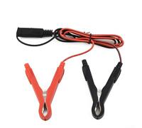 18 AWG SAE To Crocodile Clip Power Cable - 10A Quick-Release Battery Charging Extension Cable, 1.0m Length, PVC Insulated, Compatible With Motorcycle, Car, And