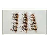 18 Barbless Hoppers, Trout Fishing Flies Mixed Colours, choice of sizes, Hopper Flies (Mixed)