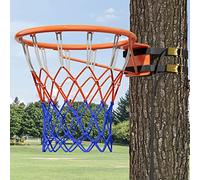 Ø 18" Basketball Hoop Tree Mounted, Basketball Rim for Outdoor Use, Heavy Duty Basketball Rim and Net, Hanging Basketball Goal for All Weather