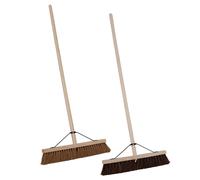 18" Bassine and Coco Brooms - Set of 2