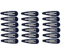 18 Bendies Snap Sleepies Hair Clip Slides School Hair Accessories for Women Girls by Glitz4Girlz… (Navy Blue)