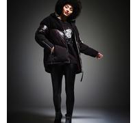 (18, Black) Regatta x Christian Lacroix Sete Baffled Padded Borg Hood Jacket Coat - Black