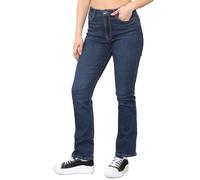 989Zé ENZO Womens Bootcut Jeans Trousers Ladies Casual Comfort Stretch Denim Pants All Waist Sizes UK EZL430 Jeans MID Blue 18