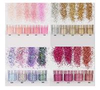 18 BottlesUV Crystal Epoxy Resin Filler Pigment Nail Art Sequins Resin Shinning Filling Powder Decorations Gold Mica Powder